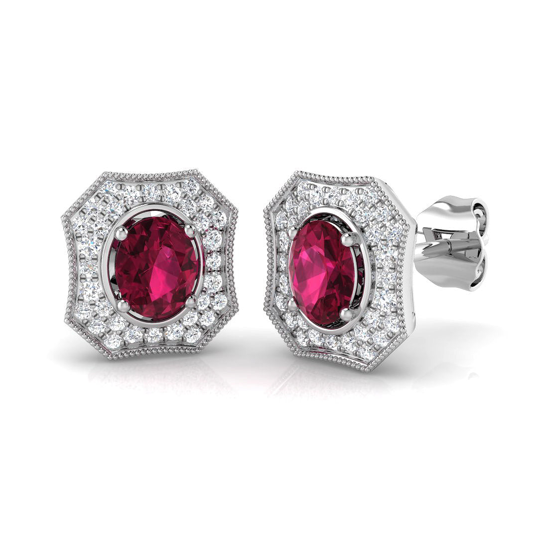 SE4810 — Earrings - 9k White Gold