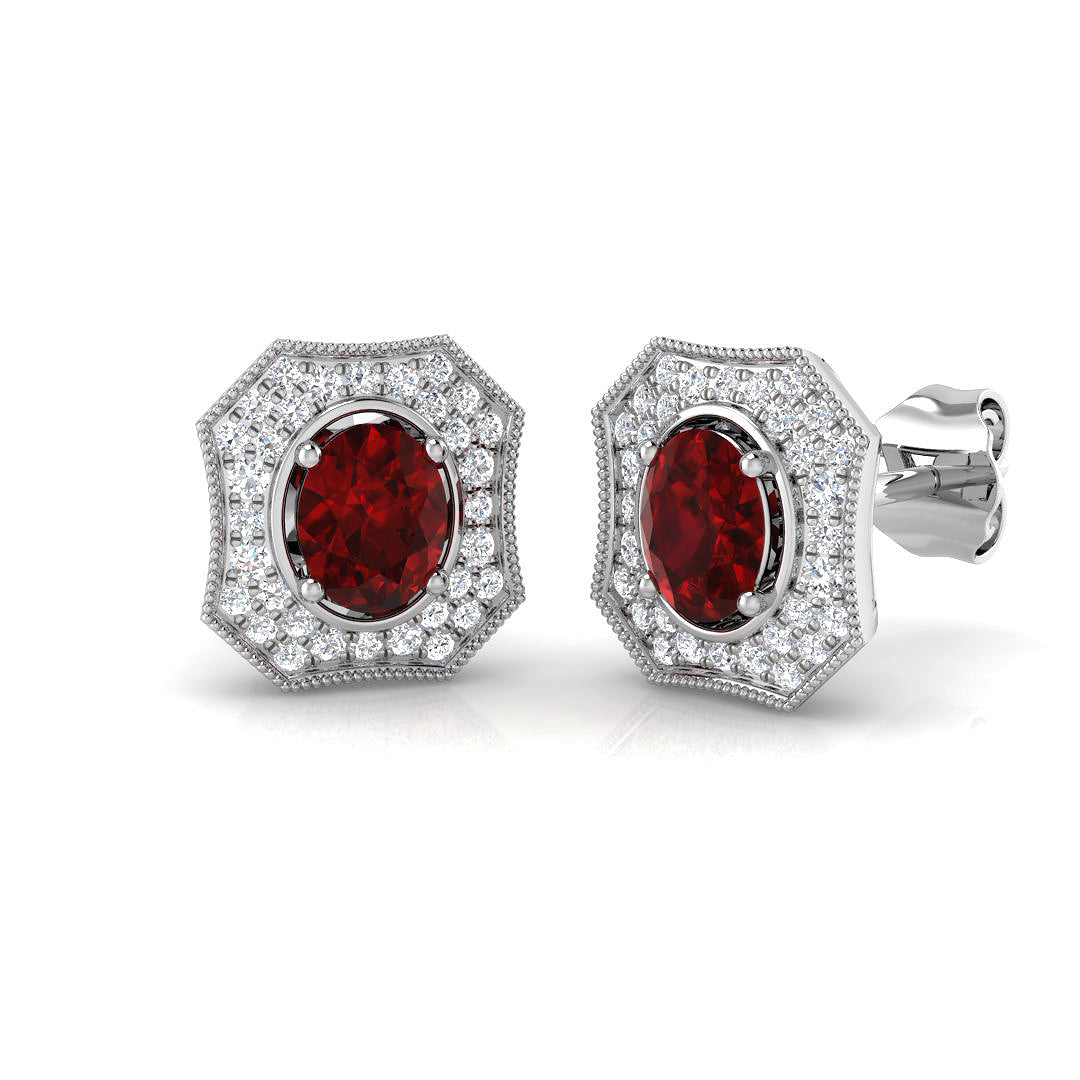 SE4810 — Earrings - 9k White Gold