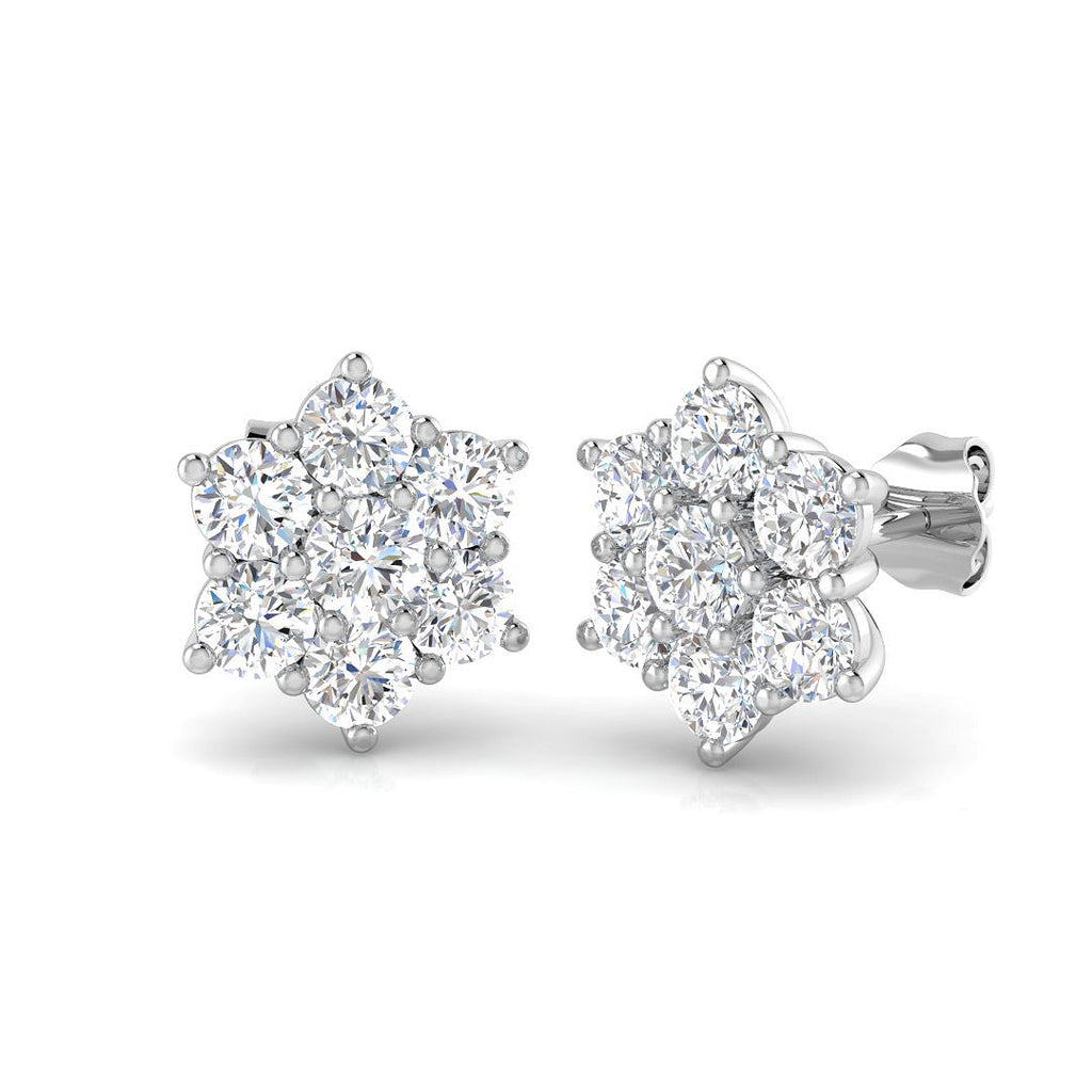 SE4816 — Earrings - 9k White Gold
