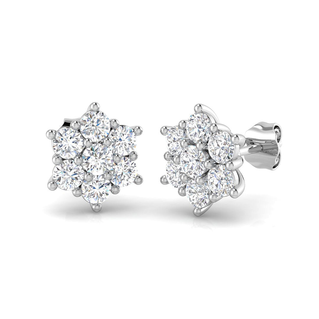 SE4817 — Earrings - 9k White Gold