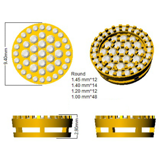 SE4823 — Earrings - 9k Yellow Gold detail
