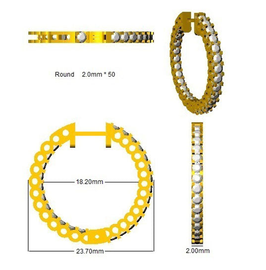 SE4824 — Earrings - 9k Yellow Gold detail