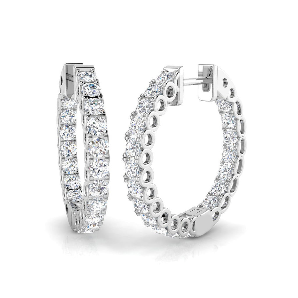 SE4825 — Earrings - 9k White Gold