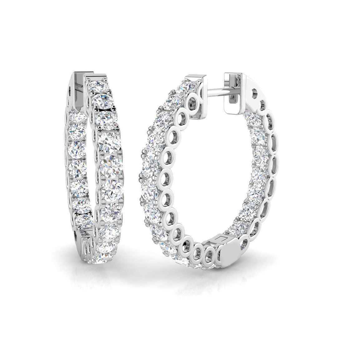 SE4825 — Earrings - 9k White Gold
