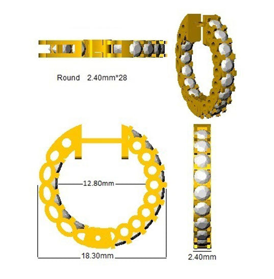 SE4826 — Earrings - 9k Yellow Gold detail