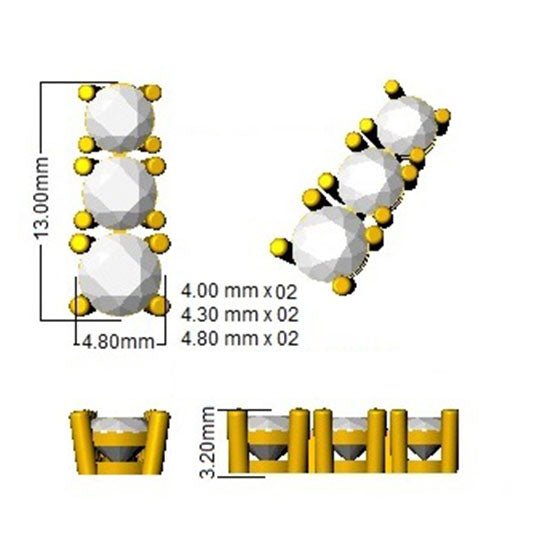 SE4827 — Earrings - 18k Yellow Gold detail