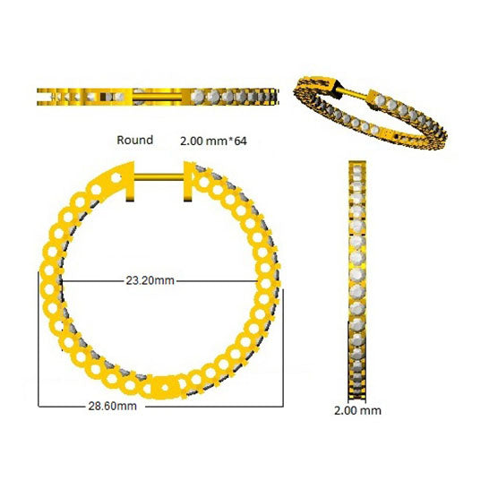 SE4832 — Earrings - 9k Yellow Gold detail