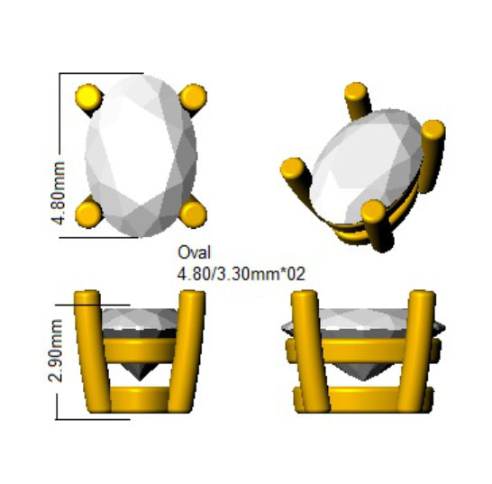 SE4838 — Earrings - 9k Yellow Gold detail