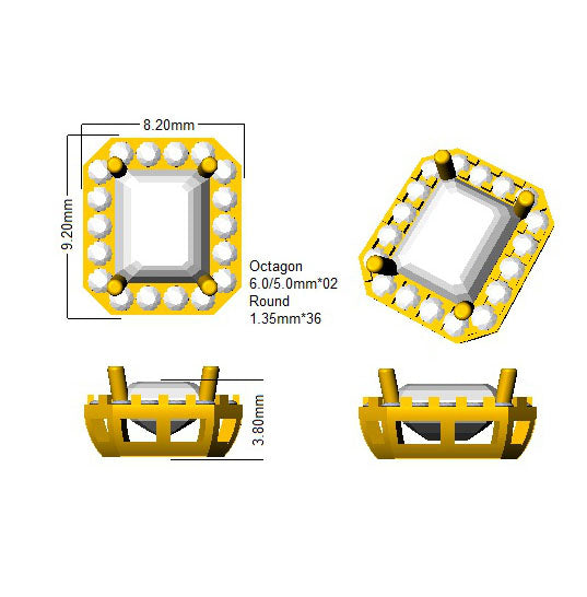 SE4851 — Earrings - 9k Yellow Gold detail