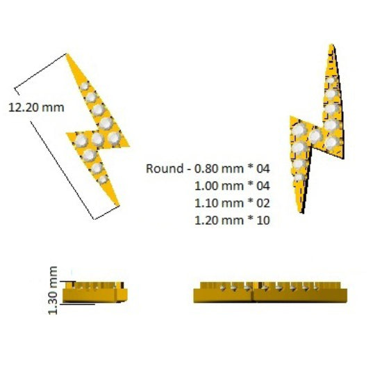 SE4856 — Earrings - 9 KT Yellow Gold detail
