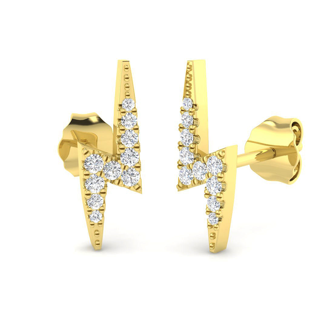 SE4856 — Earrings - 9 KT Yellow Gold