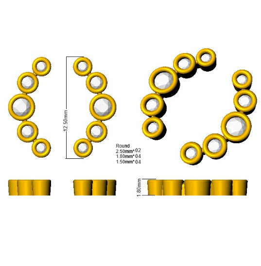 SE4865 — Earrings - 9k Yellow Gold detail
