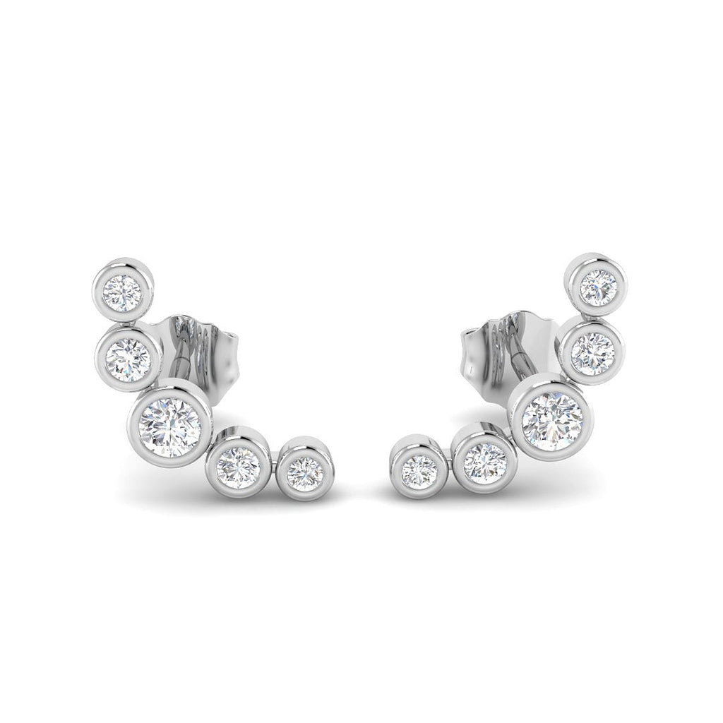 SE4865 — Earrings - 9k White Gold