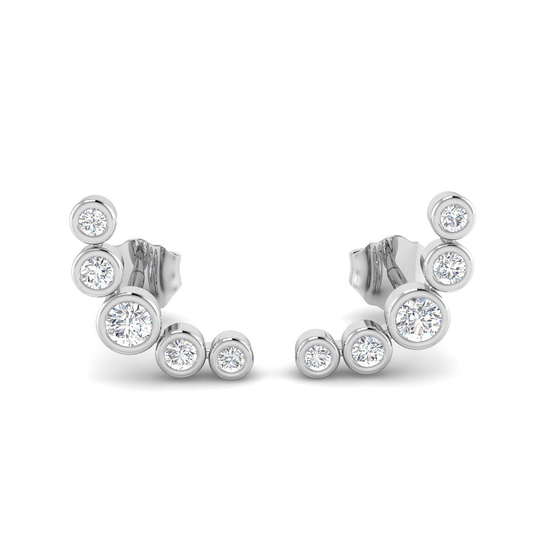SE4865 — Earrings - 9k White Gold