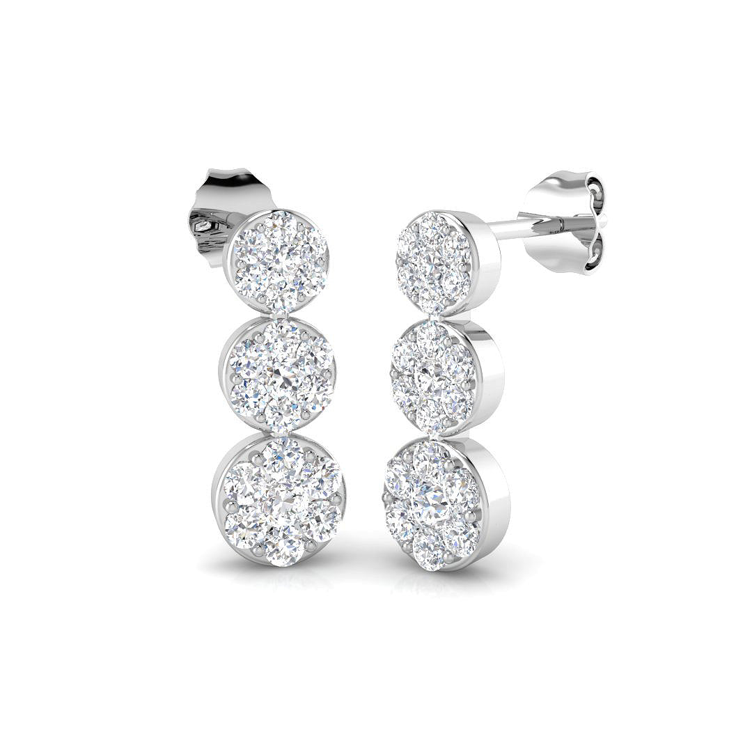 SE4869 — Earrings - 9k White Gold