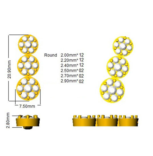 SE4870 — Earrings - 9k Yellow Gold detail