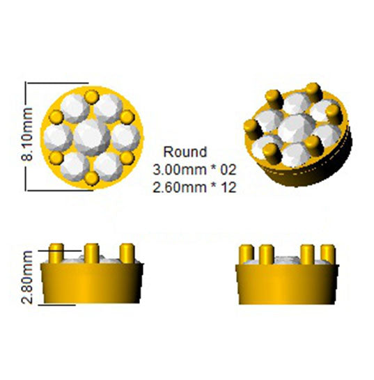 SE4871 — Earrings - 9k Yellow Gold detail