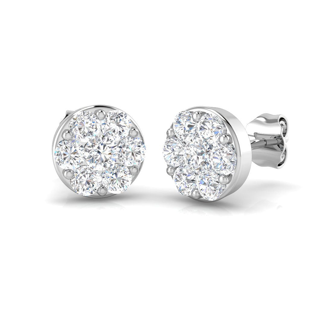 SE4871 — Earrings - 9k White Gold