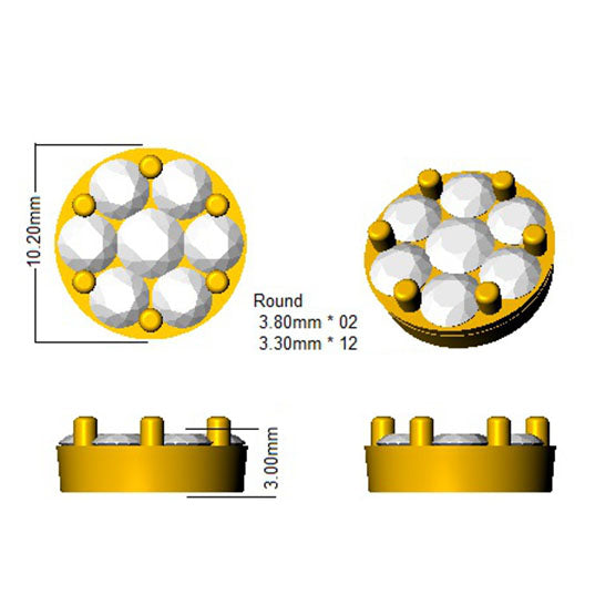 SE4872 — Earrings - 9k Yellow Gold detail