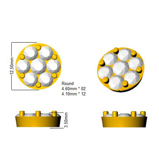 SE4873 — Earrings - 9k Yellow Gold detail