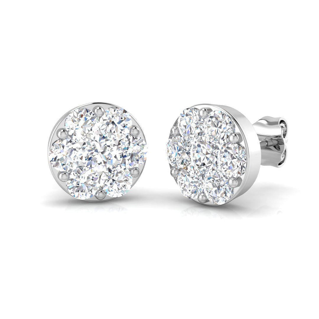 SE4876 — Earrings - 9k White Gold