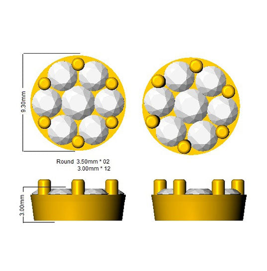 SE4876 — Earrings - 9k Yellow Gold detail