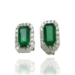 SE4891 — Earrings - 18 KT White Gold