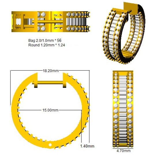 SE4895 — Earrings - 9k Yellow Gold detail
