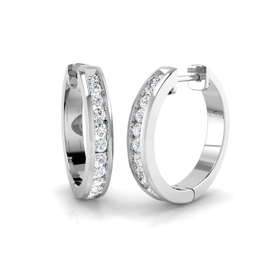 SE4914 — Earrings - 9k White Gold