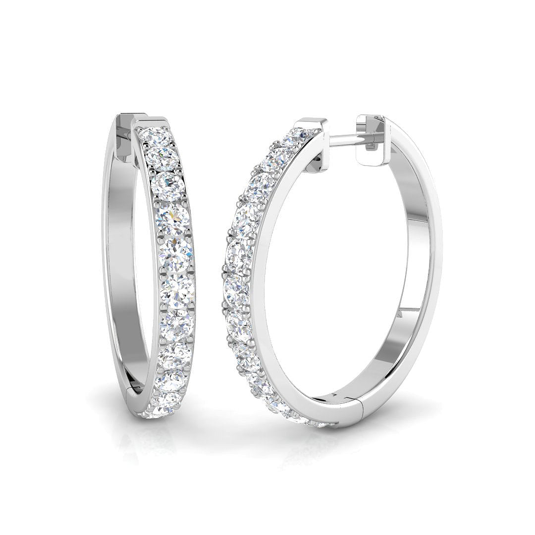 SE4917 — Earrings - 9k White Gold