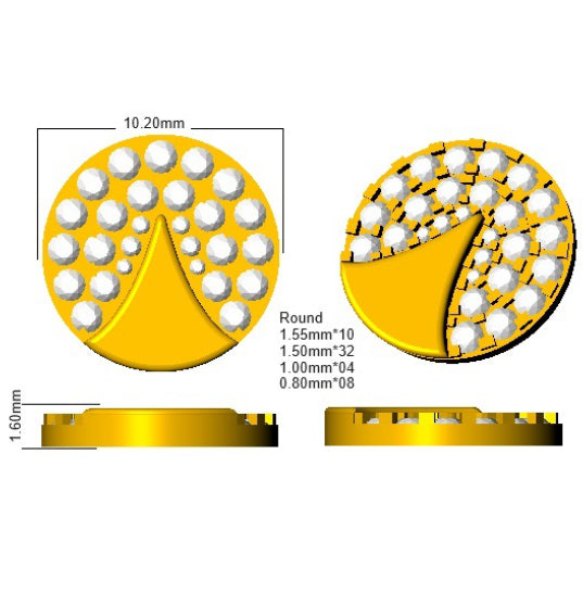 SE4920 — Earrings - 9k Yellow Gold detail