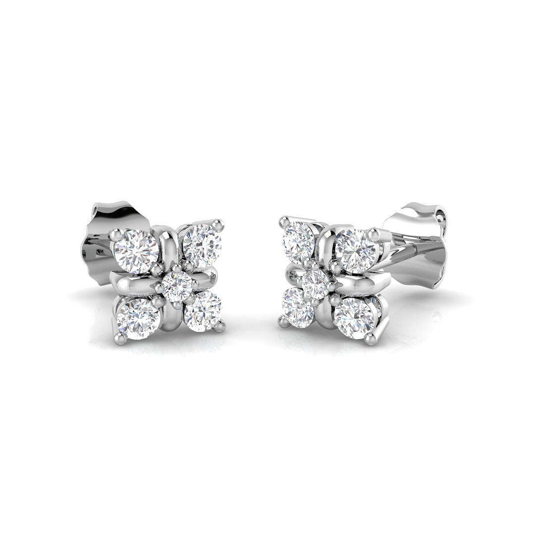 SE4925 — Earrings - 9k White Gold
