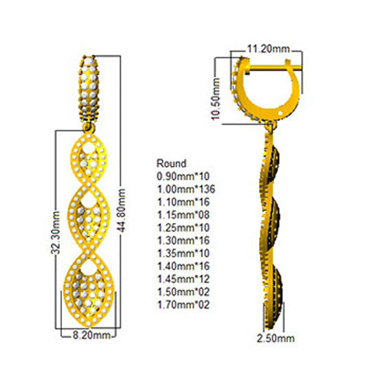 SE4937 — Earrings - 9k Yellow Gold detail