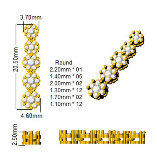 SE4972 — Earrings - 9k Yellow Gold detail
