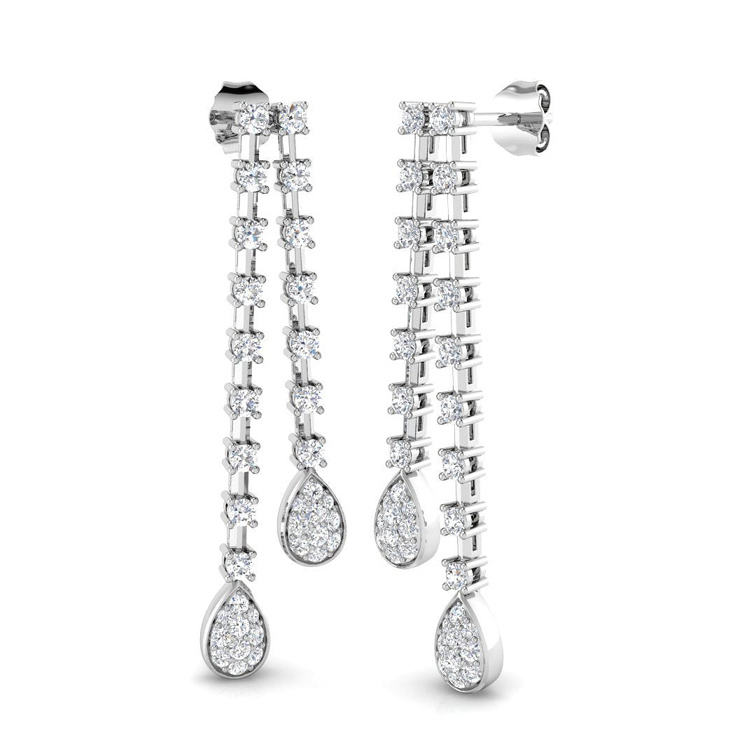 SE4993 — Earrings - 9k White Gold