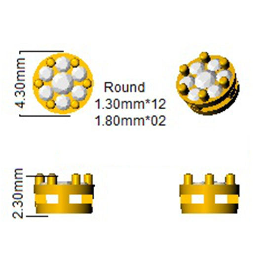 SE5066 — Earrings - 18k Yellow Gold detail