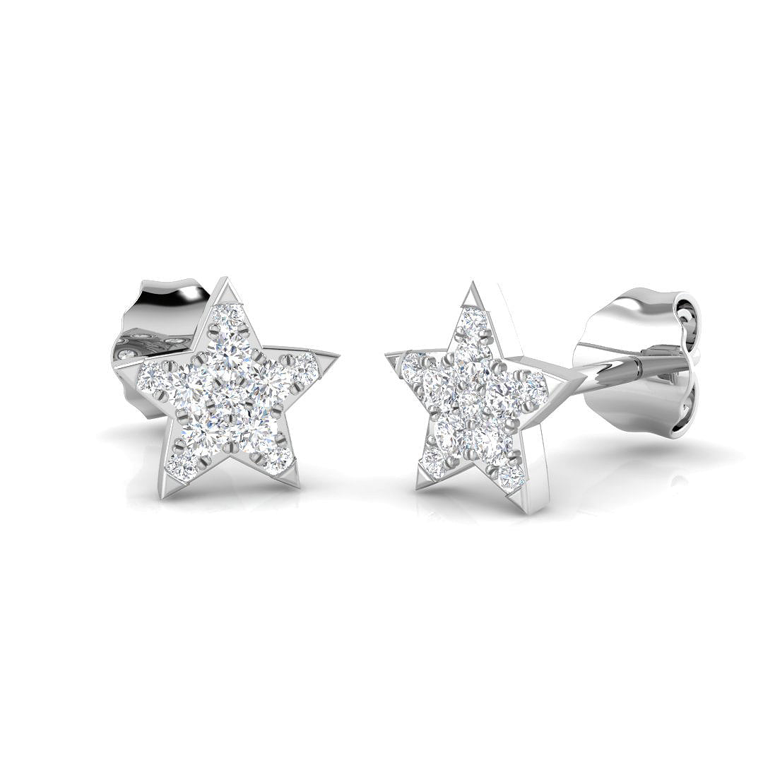 SE5083 — Earrings - 9k White Gold