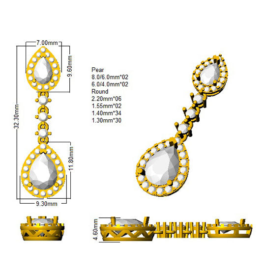 SE5101 — Earrings - 9k Yellow Gold detail