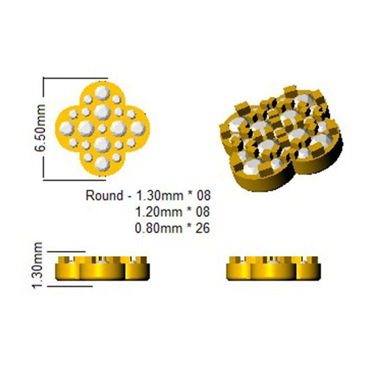 SE5118 — Earrings - 9k Yellow Gold detail