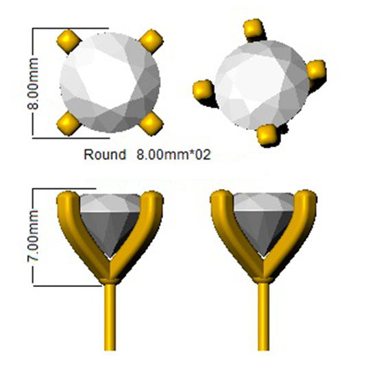 SE5147 — Earrings - 9k Yellow Gold detail