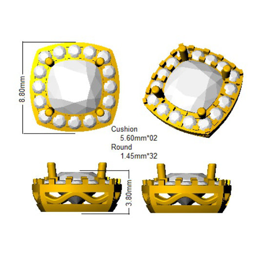 SE5161 — Earrings - 9k Yellow Gold detail
