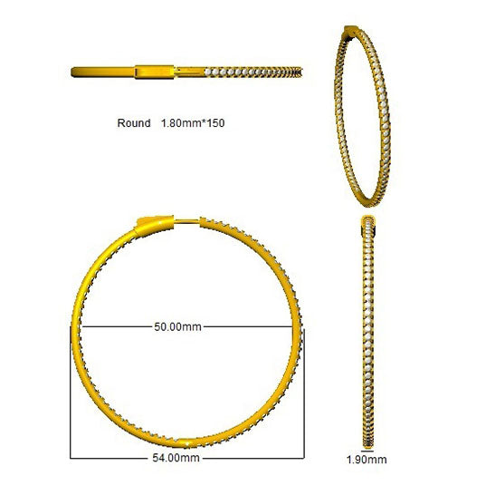 SE5165 — Earrings - 9k Yellow Gold detail