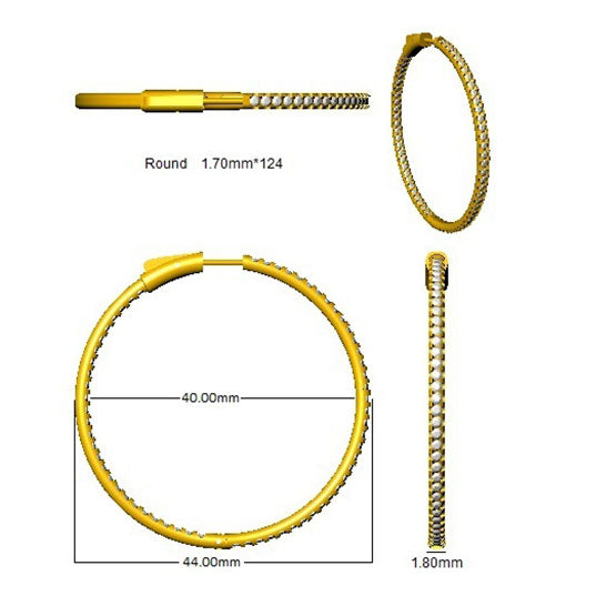 SE5166 — Earrings - 9k Yellow Gold detail