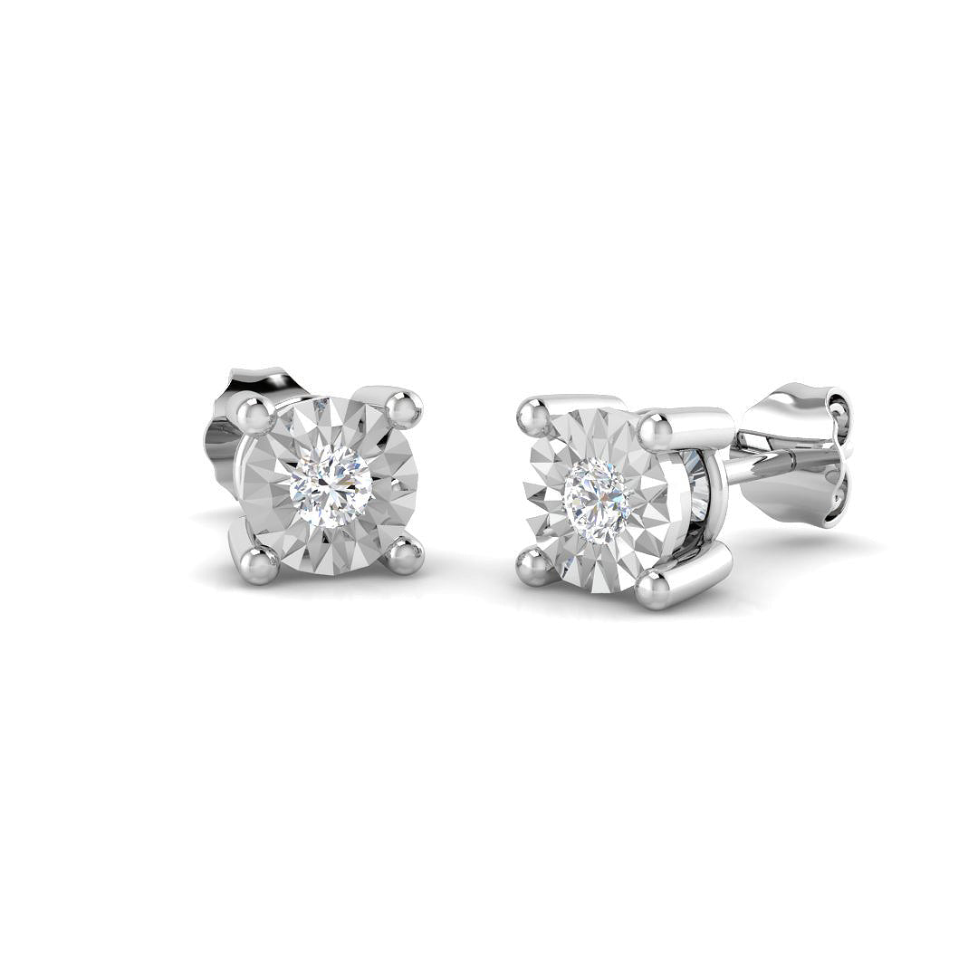 SE5170A — Earrings - 9k White Gold