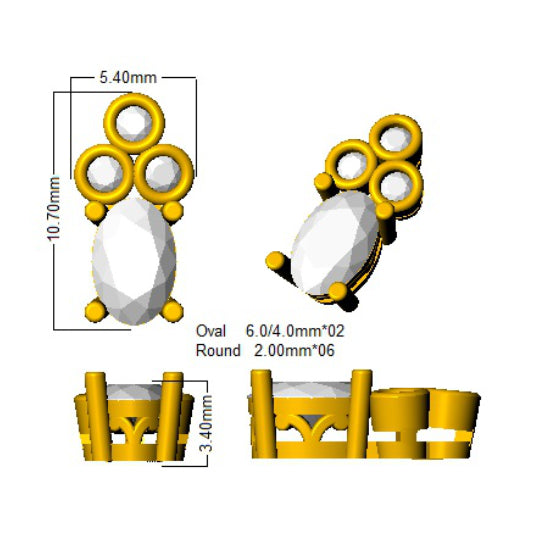 SE5182 — Earrings - 9k Yellow Gold detail