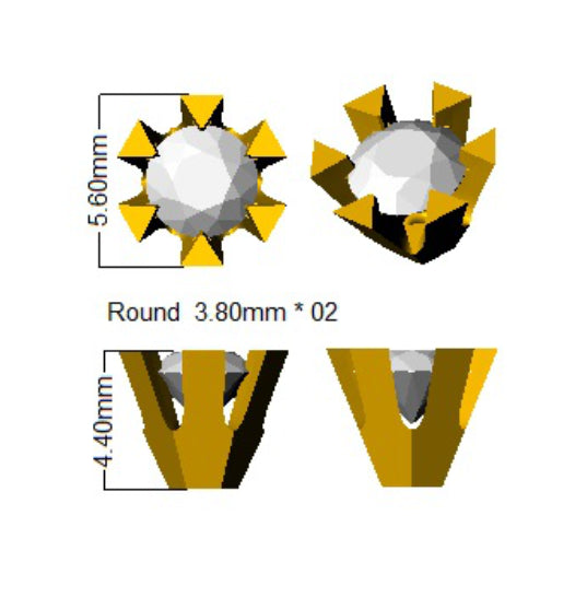 SE5187 — Earrings - 14k Yellow Gold detail