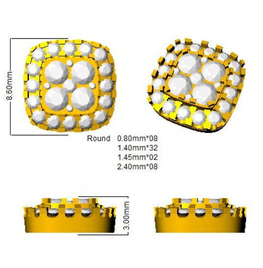 SE5198 — Earrings - 9k Yellow Gold detail