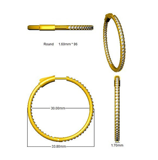 SE5202 — Earrings - 9k Yellow Gold detail