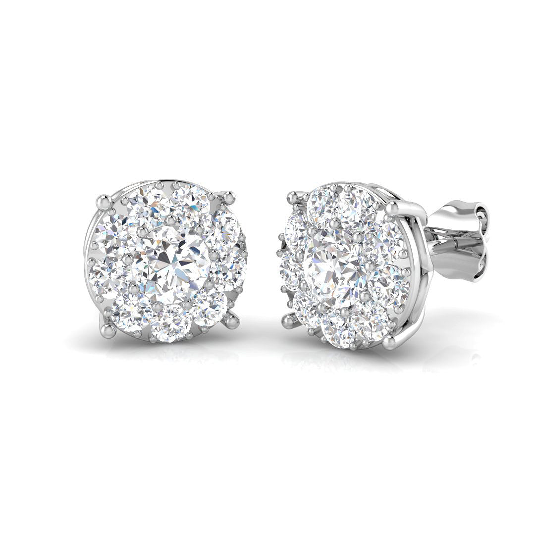 SE5208 — Earrings - 9 KT White Gold