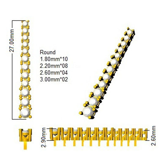 SE5275 — Earrings - 9k Yellow Gold detail